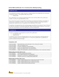 CPP30207 Certificate III in Property Services (Agency)