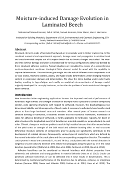 Moisture‐induced Damage Evolution in Laminated Beech