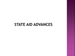 State Aid Advances
