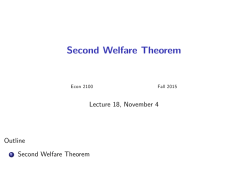 Second Welfare Theorem