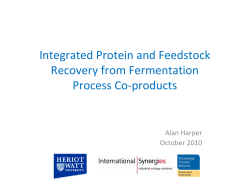 Integrated Protein and Feedstock Recovery from Fermentation