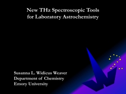 New THz Spectroscopic Tools for Laboratory Astrochemistry