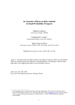 16- Incentive Effects on Risk Attitude in Small Probability