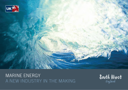 marine energy a new industry in the making