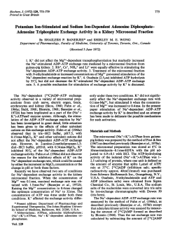 Adenosine Triphosphate Exchange Activity in a Kidney Mi