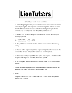 Diminishing marginal utility because the reason we don`t use our