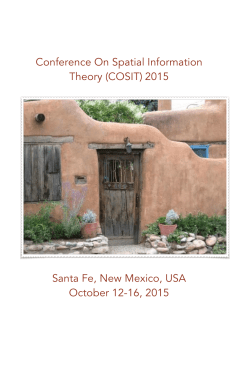 Conference On Spatial Information Theory (COSIT)
