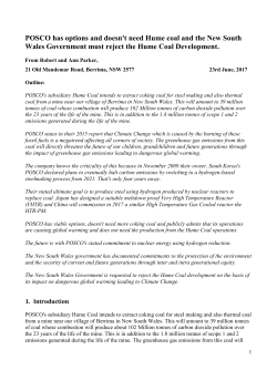 Hume coal submission Word File