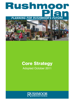 Core Strategy - Rushmoor Borough Council