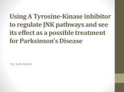 Using A Tyrosine-Kinase inhibitor to regulate JNK