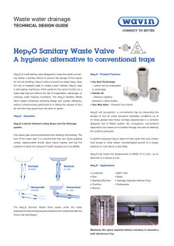 HepvO Sanitary Waste Valve