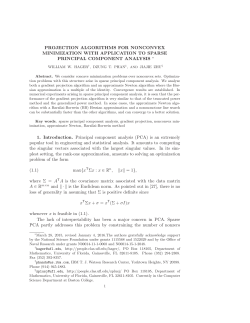 PROJECTION ALGORITHMS FOR NONCONVEX MINIMIZATION