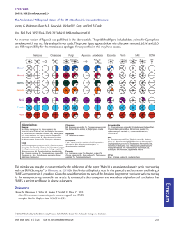 The Ancient and Widespread Nature of the ER&ndash;Mitochondria