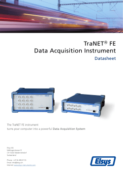 TraNET FE Data Acquisition Device