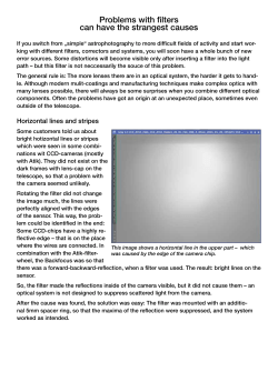 Problems with filters can have the strangest causes