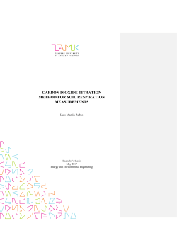 Carbon Dioxide Titration Method for Soil Respiration