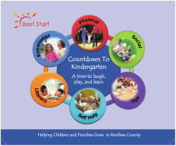 Countdown To Kindergarten - Ontario Early Years