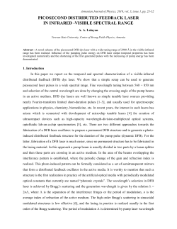 picosecond distributed feedback laser in infrared