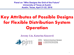 Key Attributes of Possible Designs for Flexible Distribution System