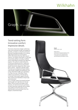 Graph. 30 range Trend-setting form. Innovative comfort