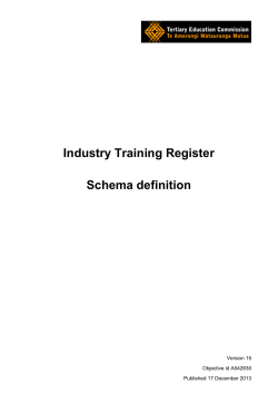 (ITR) - Schema definition - Tertiary Education Commission