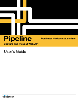 Pipeline Web API