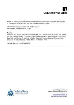 Protein-Protein Interaction Regulates the Direction of Catalysis and