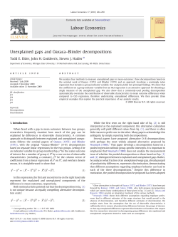 Unexplained gaps and Oaxaca&ndash;Blinder decompositions