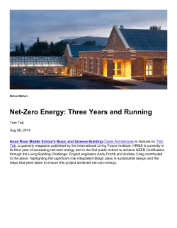 Net-Zero Energy: Three Years and Running
