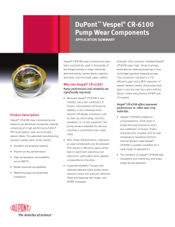 DuPont&trade; Vespel&reg; CR-6100 Pump Wear Components