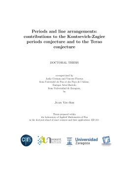 Periods and line arrangements: contributions to the