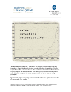 This research project provides a look back at the seminal academic