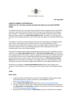 Living in a Bubble at Wynyard Hall