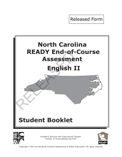 English II - North Carolina Public Schools