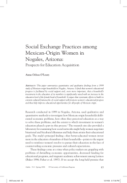 Social Exchange Practices among Mexican