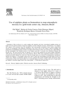 Use of epiphyte plants as biomonitors to map atmospheric mercury