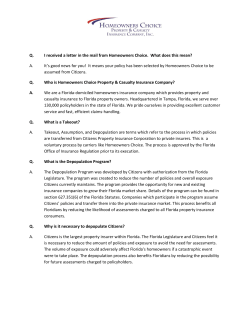 Q. I received a letter in the mail from Homeowners Choice. What
