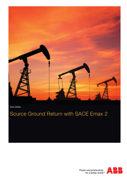 Source Ground Return with SACE Emax 2