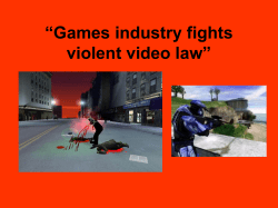 “Games industry fights violent video law”