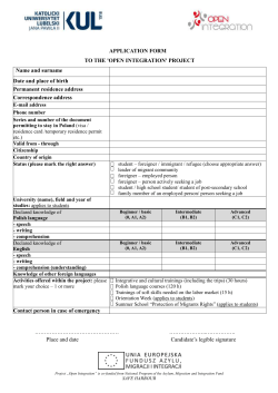 Application Form