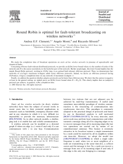 Round Robin is optimal for fault-tolerant broadcasting
