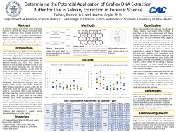 Determining the Potential Application of Graflex DNA Extraction