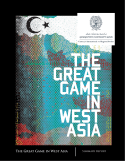 The Great Game in West Asia - Georgetown Library repository