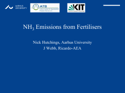 New Tier 2 and 3 ammonia emissions methodologies for