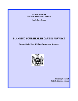 planning your health care in advance