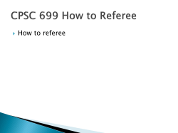 A paper to referee - University of Calgary