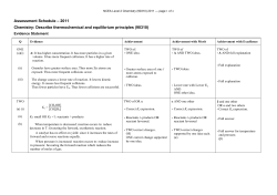NCEA Level 2 Chemistry (90310) 2011 Assessment Schedule