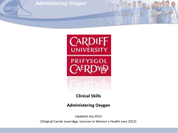 Administering Oxygen Administering Oxygen