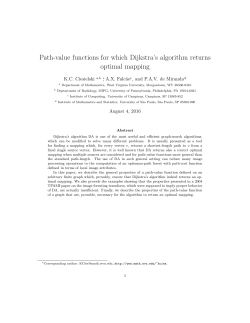 Path-value functions for which Dijkstra`s algorithm returns optimal