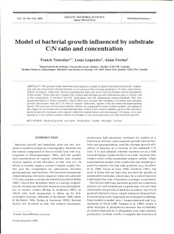 Model of bacterial growth influenced by substrate C